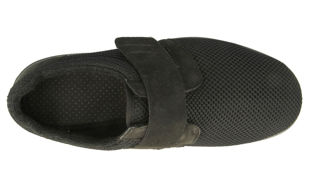 Men's Wide Fit DB Desmond Shoes in Black Textile - Image 5