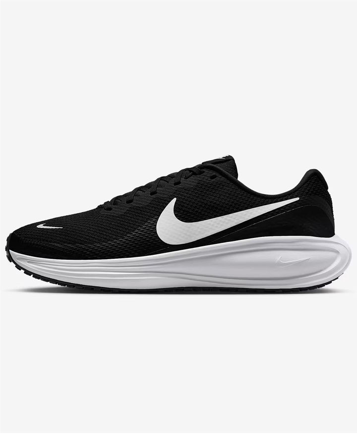 Men's Wide Fit Nike HQ1996-001 Revolution 8 Running Trainers in Black/White - Image 1