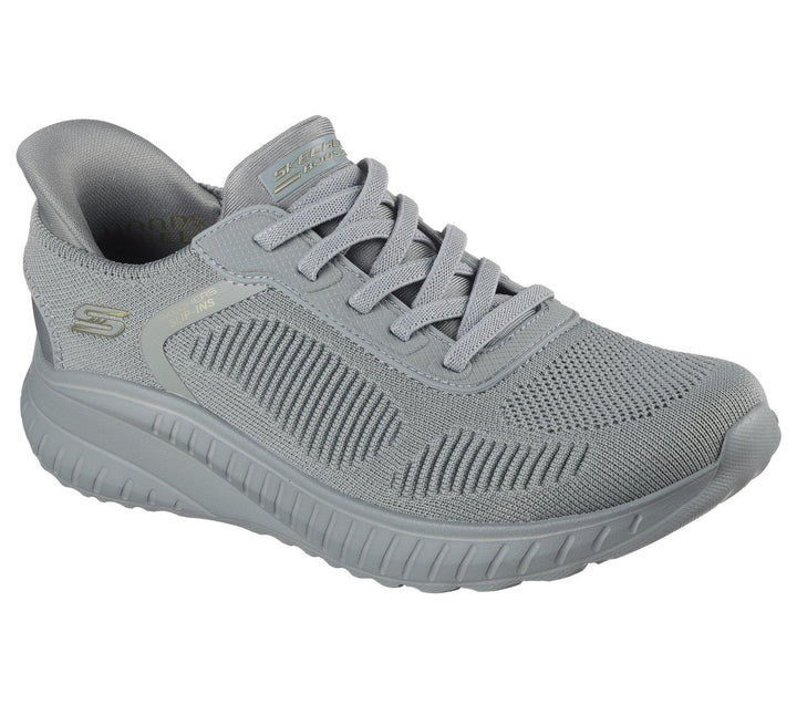 Women's Wide Fit Skechers 117497W Slip-ins Sport Squad Chaos Trainers in Lavender - Image 1