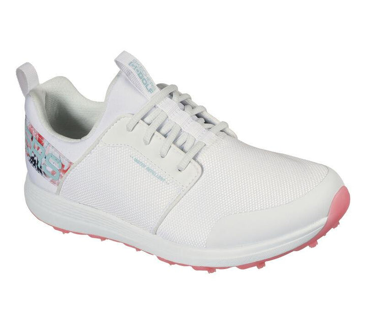 Women's Wide Fit Skechers 123015 Go Golf Max Sport Tropics Sports Trainers in White/Multi - Image 1
