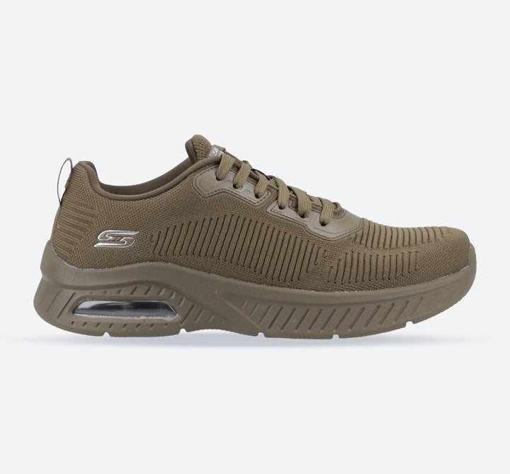 Men's Wide Fit Skechers 117379 Squad Air Sweet Encounter Trainers in Olive - Image 1