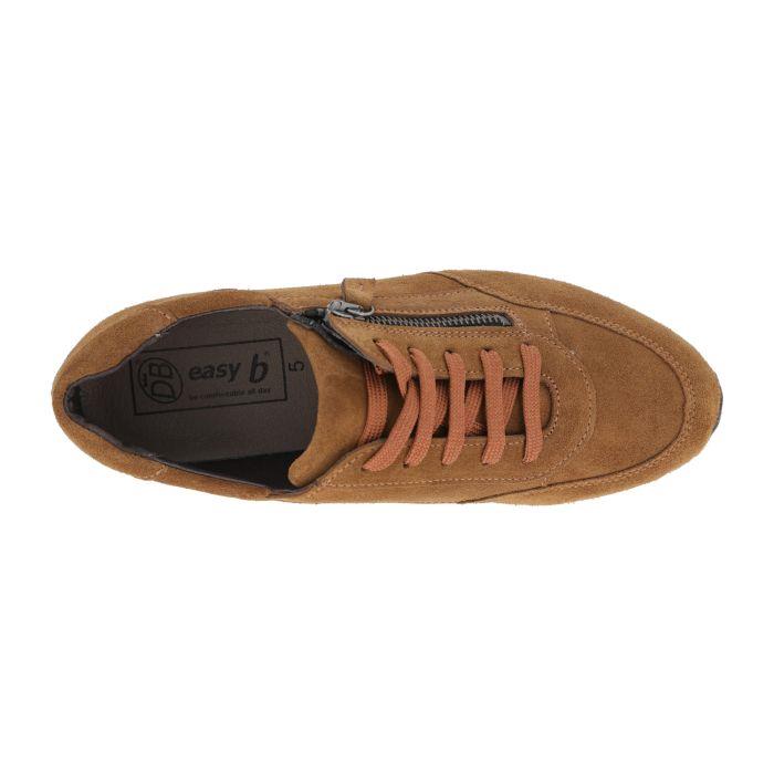 Women's Wide Fit DB Harrier Trainers in Blue Suede - Image 8