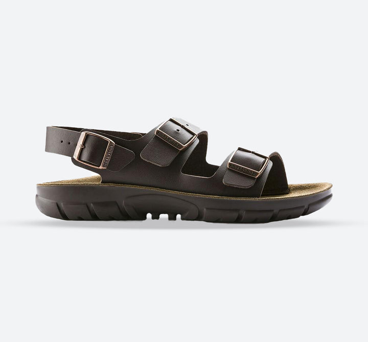 Mens Wide Fit Birkenstock 500801 Sandals in Dark Brown - Image 1