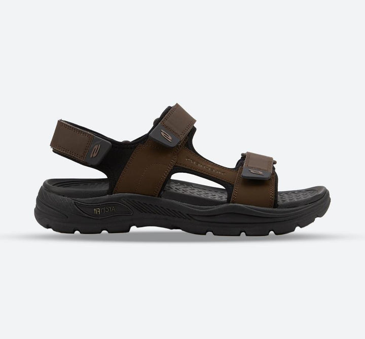 Men's Wide Fit Skechers 204349  Motley SD Kontra Sandals in Brown - Image 1
