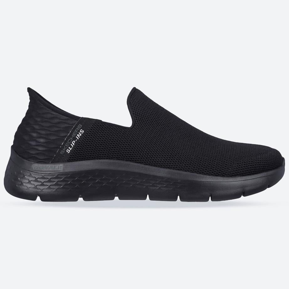 Men's Wide Fit Skechers 216491 Slip-ins Go Walk Flex Trainers in Black - Image 1
