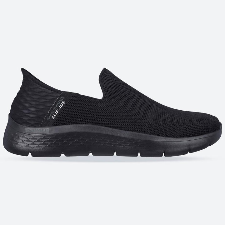 Men's Wide Fit Skechers 216491 Slip-ins Go Walk Flex Trainers in Black - Image 1