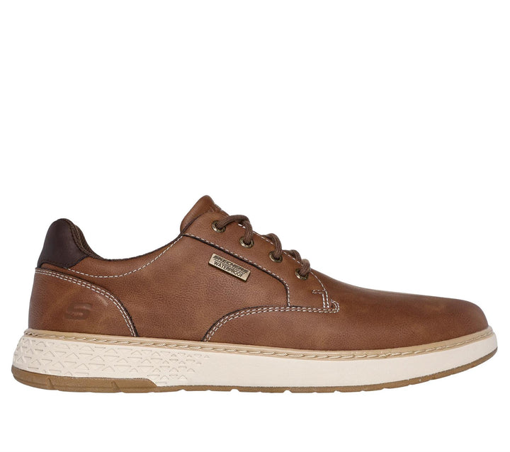 Men's Relaxed Fit Skechers 205234 Garlan Pryor Trainers Waterproof in Brown - Image 1