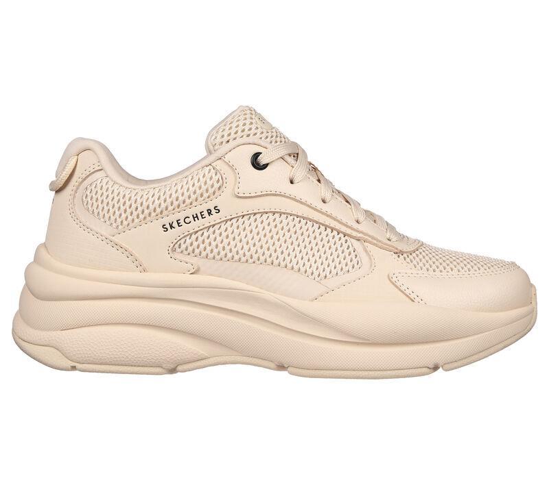 Women's Wide Fit Skechers 177402 Street Twisterz Lighten Up Trainers - Sand in Sand - Image 2