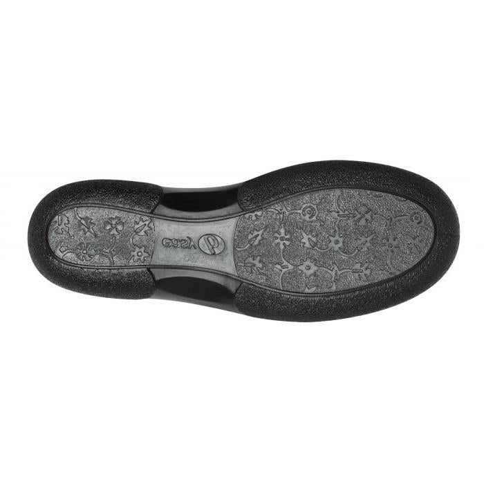 Women's Wide Fit DB Manx Shoes in Black Lea / Stretch - Image 1