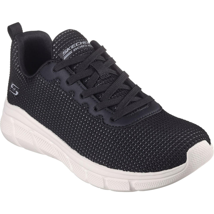 Women's Wide Fit Skechers 117346 Bobs Sport B Flex Visionary Essence Trainers in Black - Image 1