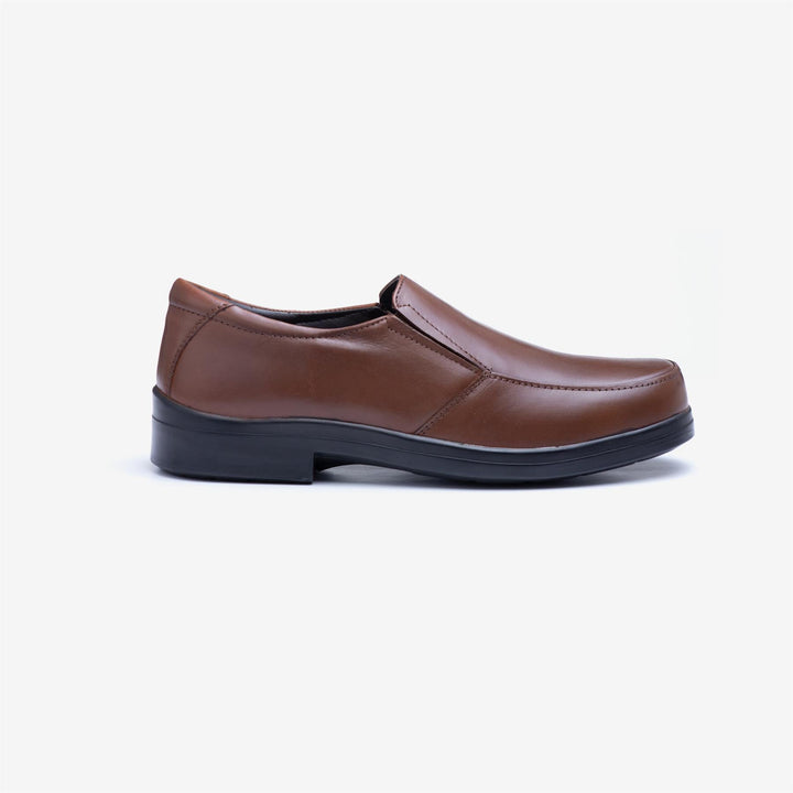 Mens Wide Fit Tredd Well Camelot Slip On Shoes - Tan in Tan - Image 1