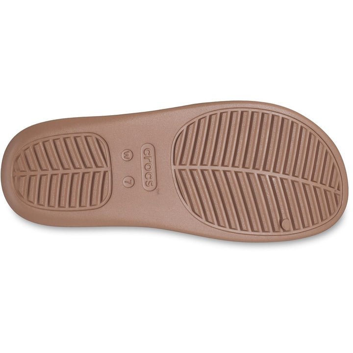 Women's Crocs 209409 Getaway Platform H-Strap Slippers in Latte - Image 1