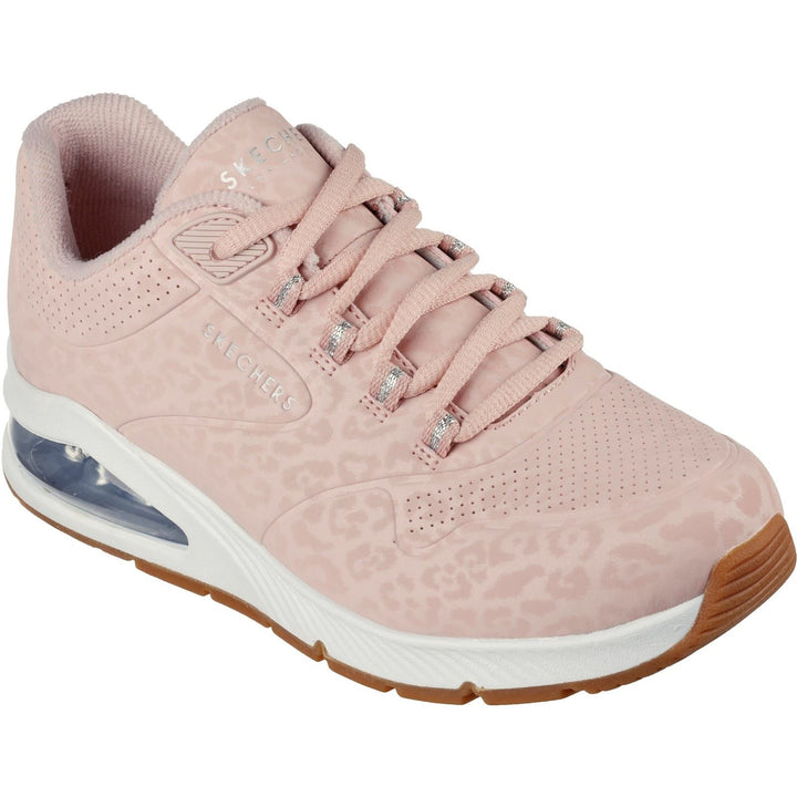 Women's Wide Fit Skechers 155642 Uno 2 In Kat Neato Trainers - Blush in Blush - Image 1