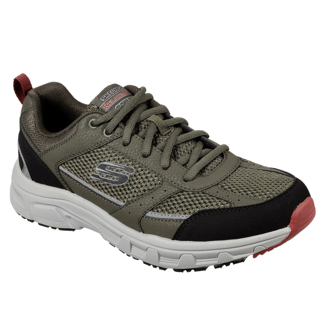 Men's Relaxed Fit Skechers 51898 Oak Canyon Verketta Trainers in Black - Image 11