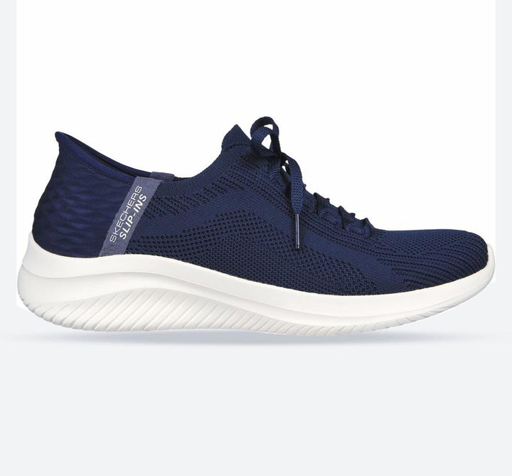 Women's Wide Fit Skechers 149710 Slip-ins Ultra Flex 3.0 Brilliant Path Trainers - Navy in Navy - Image 1