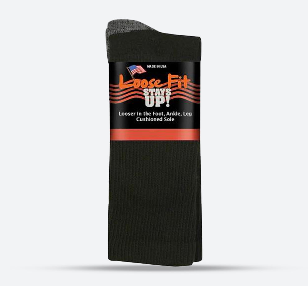 Mens Loose Fit 521 Merino Wool Crew Socks in 15 UK-19 UK - Image 1