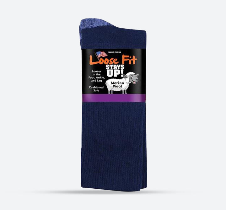 Mens Loose Fit 522 Merino Wool Crew Socks in 15 UK-19 UK - Image 1