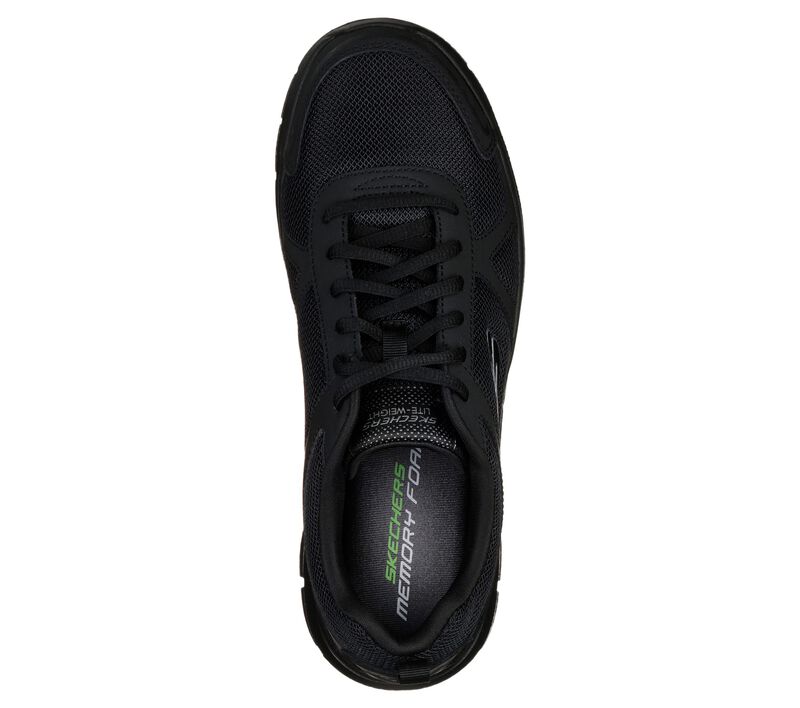 Men's Wide Fit Skechers 52631 Track Scloric Walking Trainers in Black - Image 5
