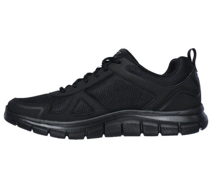 Men's Wide Fit Skechers 52631 Track Scloric Walking Trainers in Black - Image 1