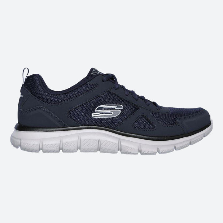 Men's Wide Fit Skechers 52631 Track Scloric Walking Trainers in Black - Image 1