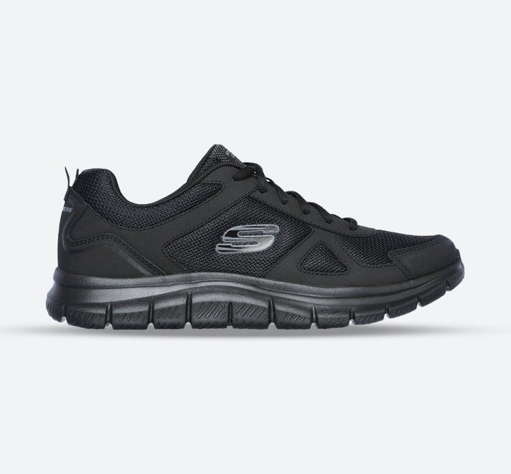 Men's Wide Fit Skechers 52631 Track Scloric Walking Trainers in Black - Image 1