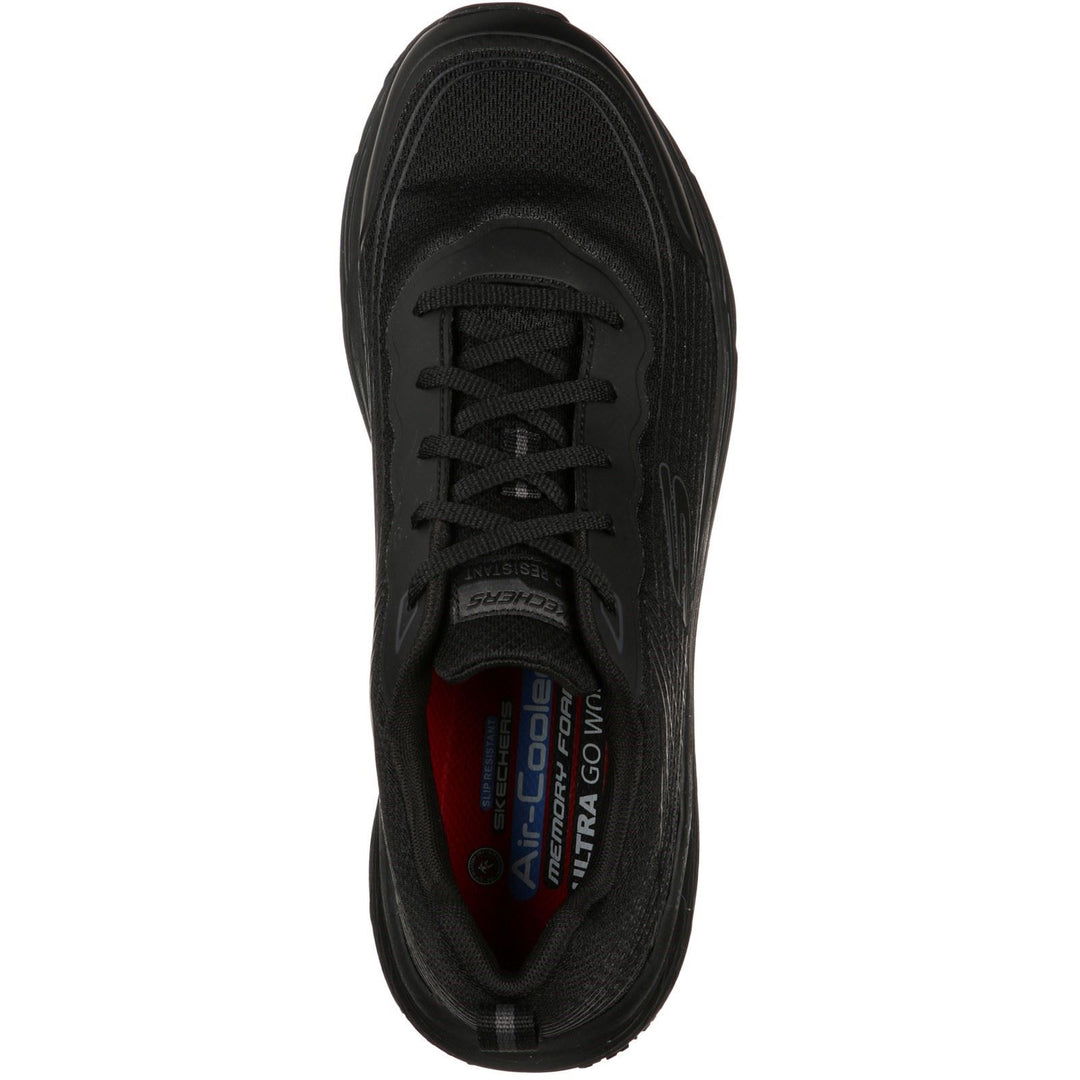 Men's Wide Fit Skechers 200021EC Relaxed Fit Max Cushioning Elite Trainers in Black - Image 5