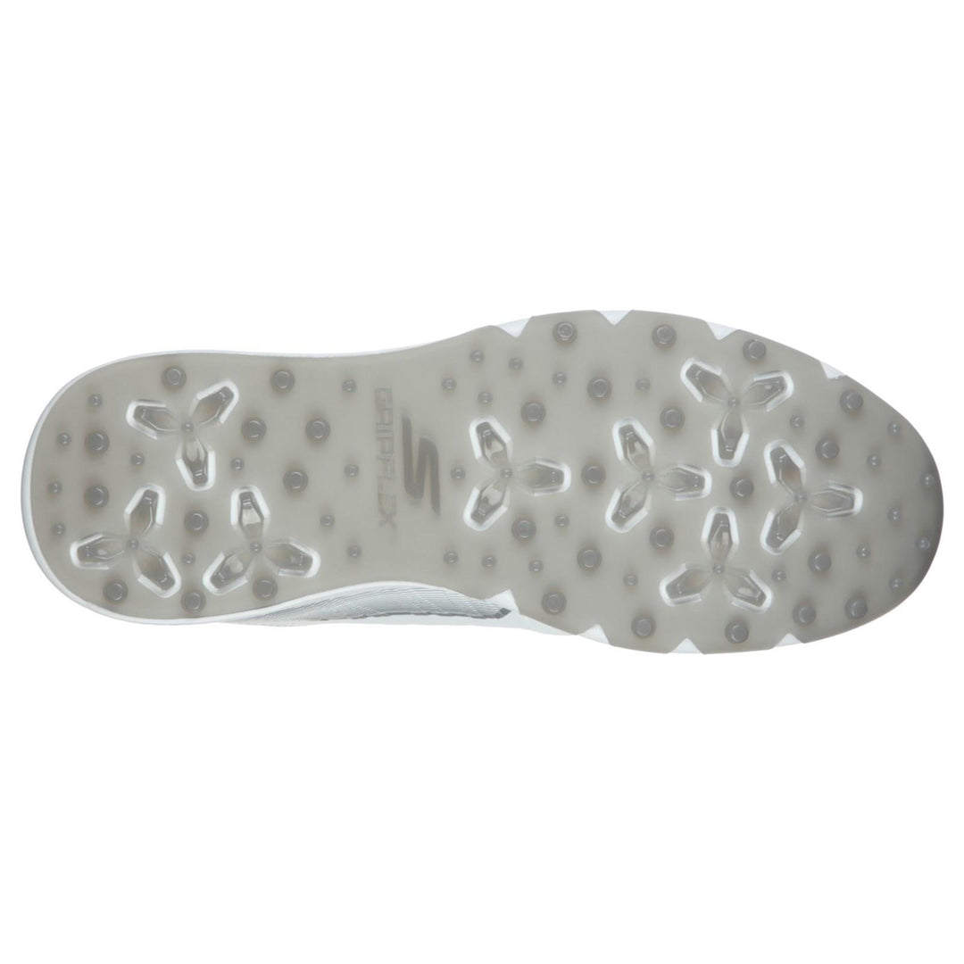Men's Wide Fit Skechers 214022 Elite 4 Victory Go Golf Trainers in White/Grey - Image 6