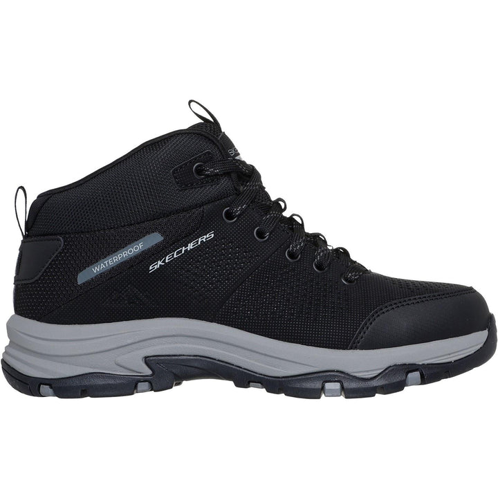Women's Relaxed Fit Skechers 180005 Waterproof Trego Trail Destination Boots in Black/Charcoal - Image 1