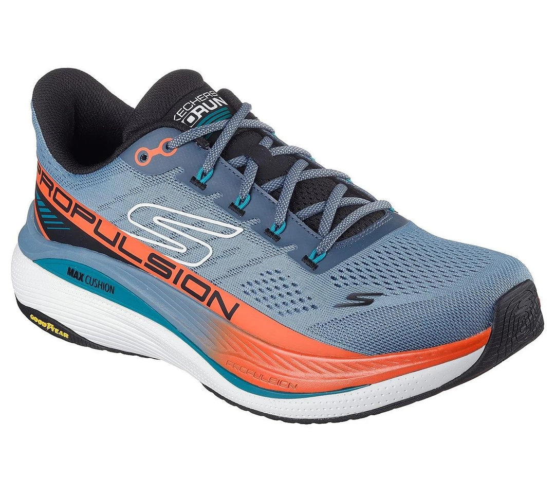 Men's Wide Fit Skechers 220509 Max Cushioning Propulsion Trainers in Slate - Image 3