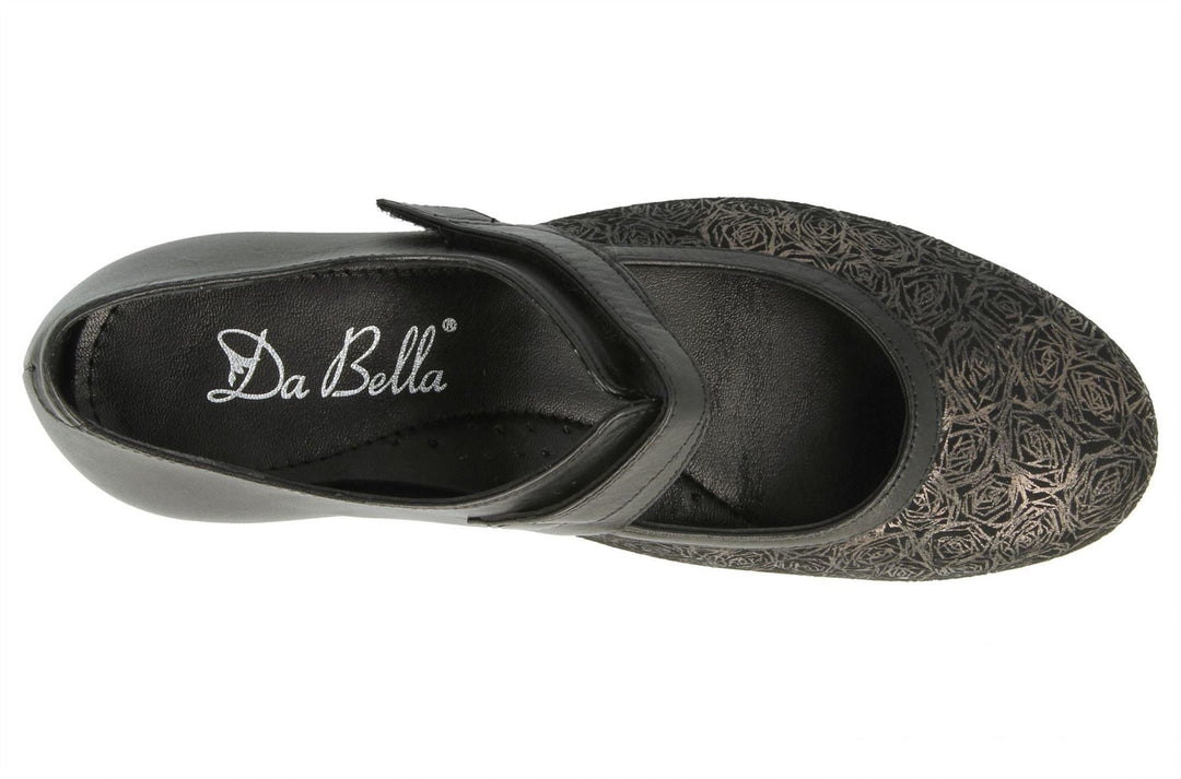 Womens Wide Fit DB Constance Shoes in Black - Image 5