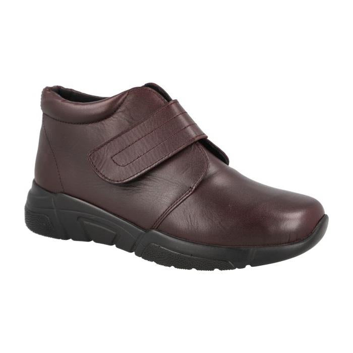 Women's Wide Fit DB Bay Ankle Boots in Black Leather - Image 1