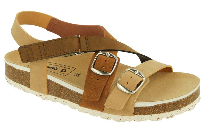 Womens Wide Fit DB Suki Sandals in Blue Multi Synthetic - Image 1