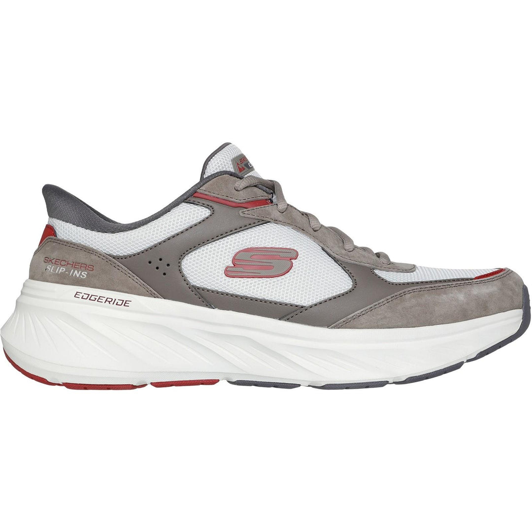 Mens Relaxed Fit Skechers 232947 Slip-ins Edgeride Erlon Trainers in Brown/Multi - Image 2