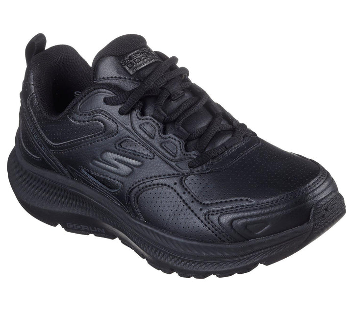 Women's Wide Fit Skechers 128613W Go Run Consistent 2.0 Sumpter Trail Trainers in Black - Image 1