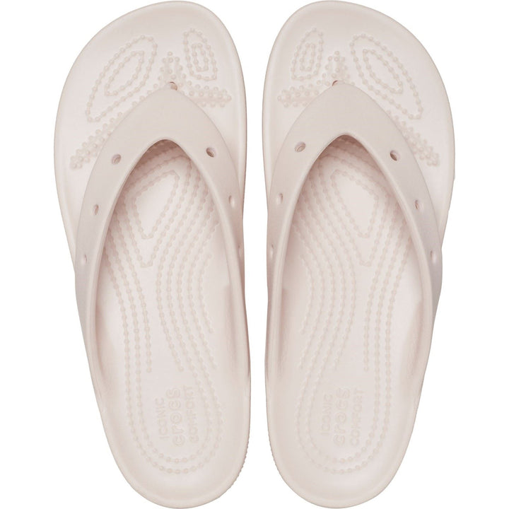 Women's Crocs 207714 Classic Platform Flip Flop in Bone - Image 1
