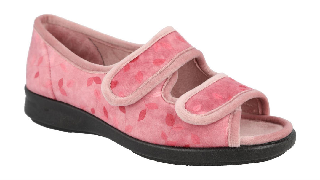 Women's Wide Fit DB Summer Slippers in Blue - Image 8