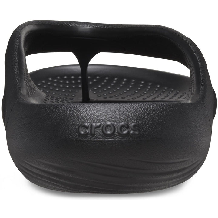 Women's Crocs 208437 Mellow Recovery Flip Flops in Black - Image 1