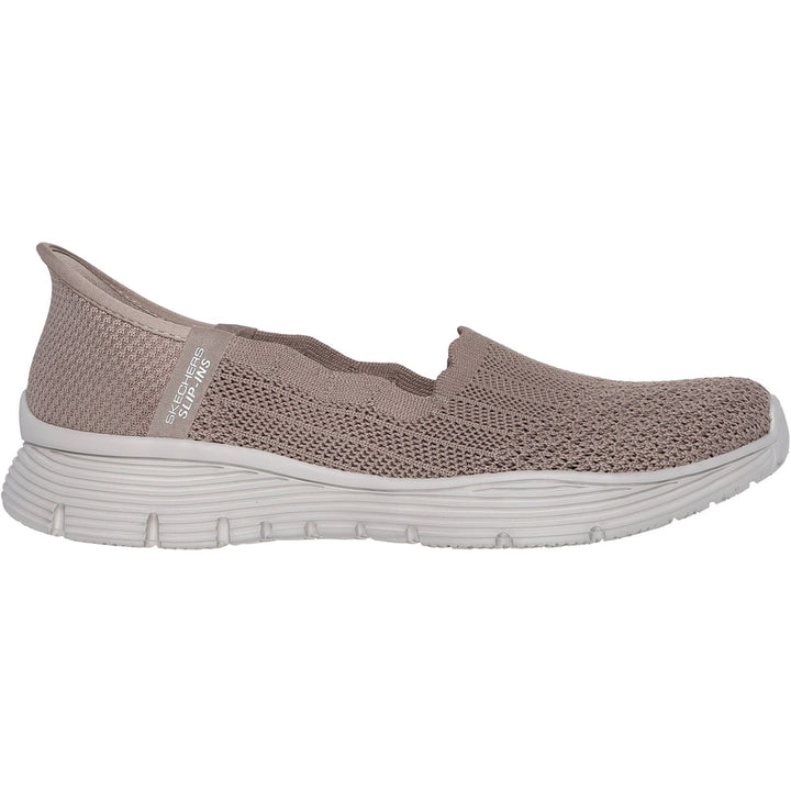 Women's Wide Fit Skechers 158980 Slip-ins Seager Believe It Shoes in Black - Image 1