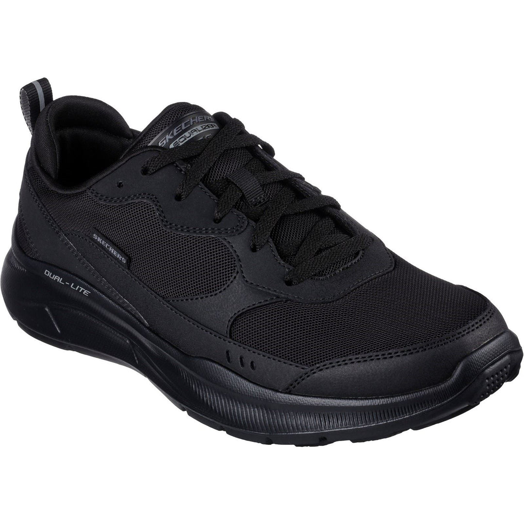 Men's Wide Fit Skechers 232520 Equalizer 5.0 Cyner Trainers in Black - Image 3