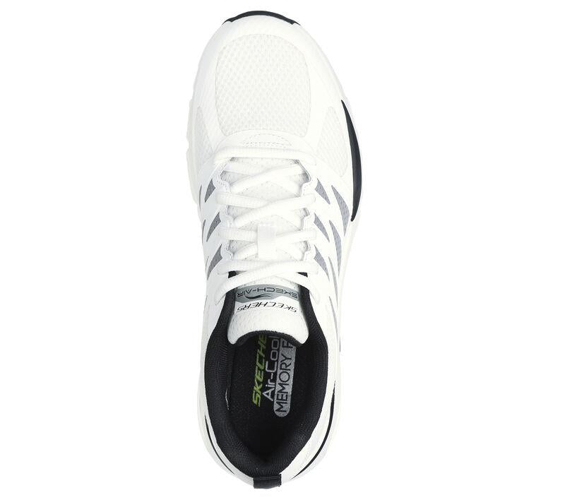 Men's Wide Fit Skechers 232657 Skech-Air Ventura Trainers in White/Black - Image 5