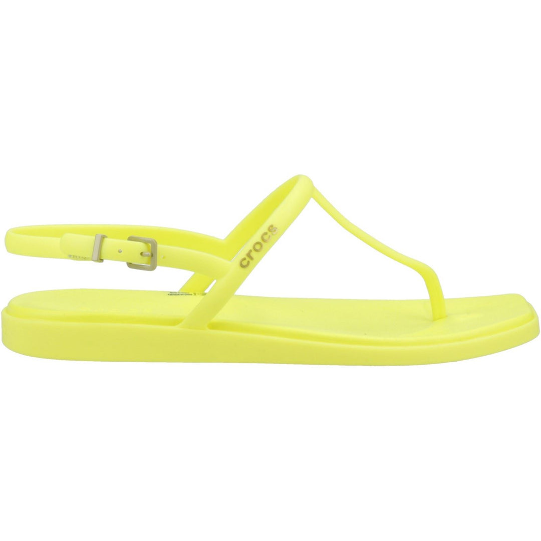 Women's Crocs 209793 Miami Thong Flip Sandals in Black - Image 17