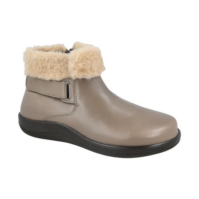 Women's Wide Fit DB Ludlow Boots in Black Leather - Image 8
