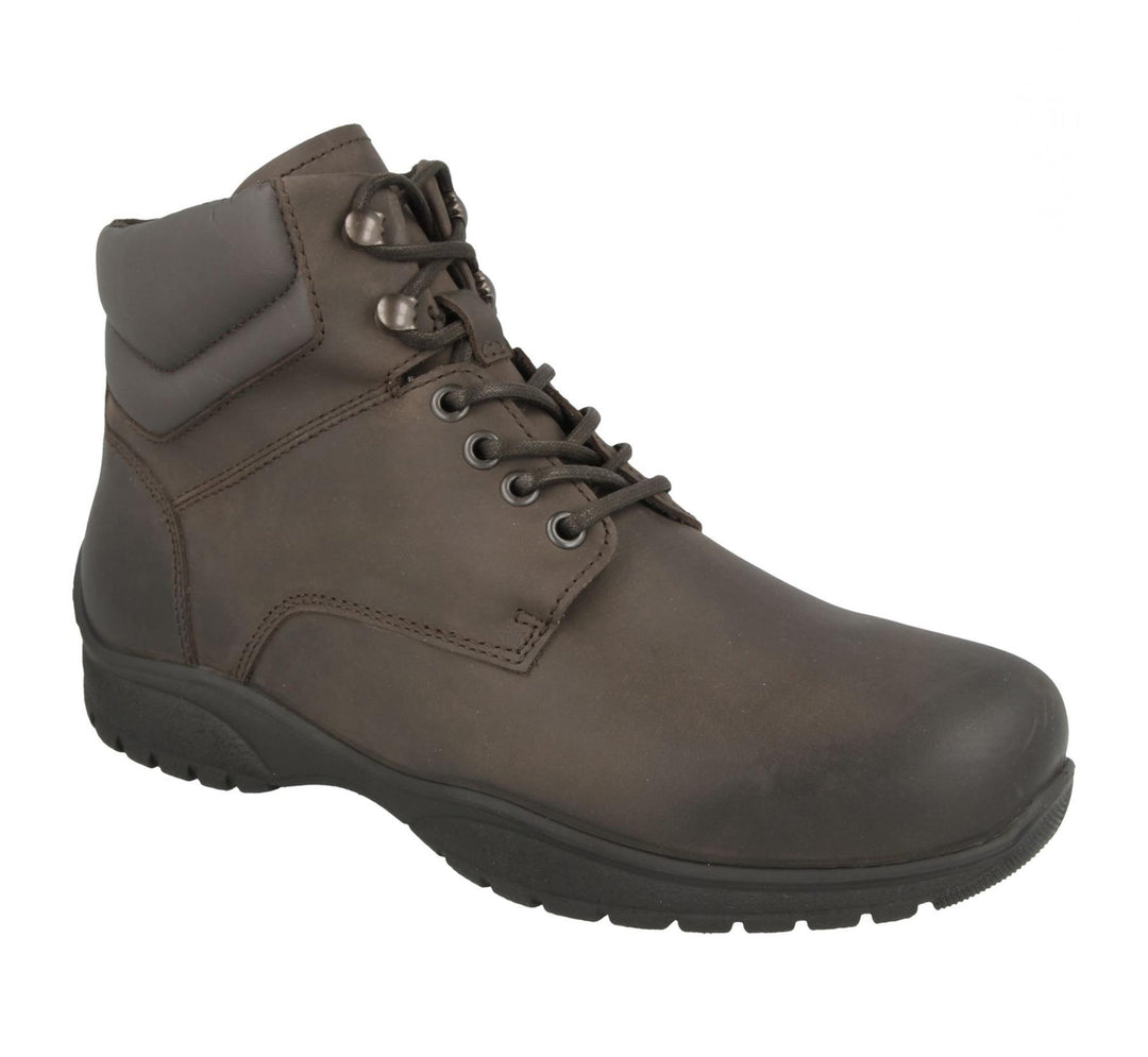 Mens Wide Fit DB Odessa Boots in Black Waterproof Nubuck - Image 8