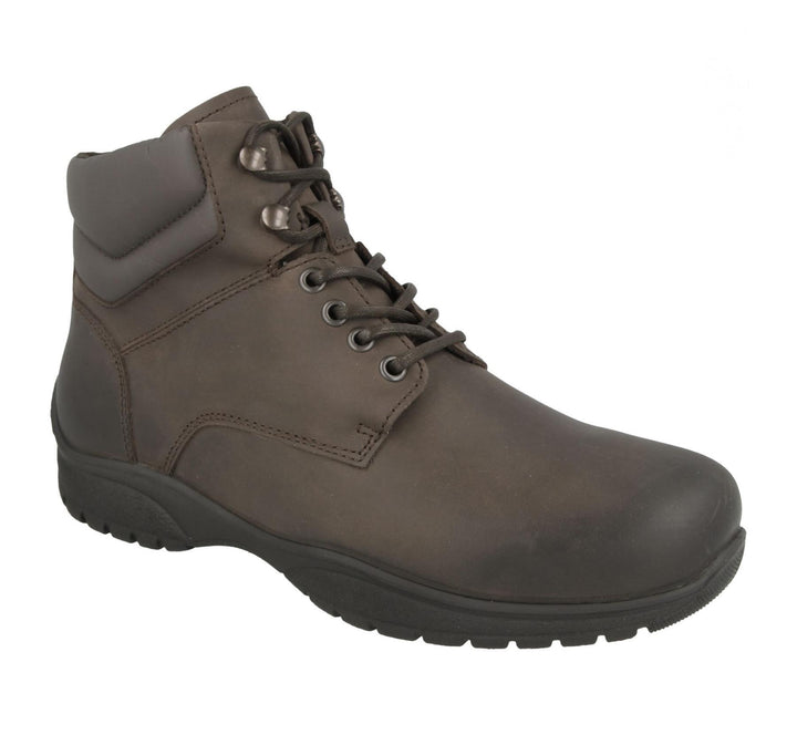 Mens Wide Fit DB Odessa Boots in Black Waterproof Nubuck - Image 1