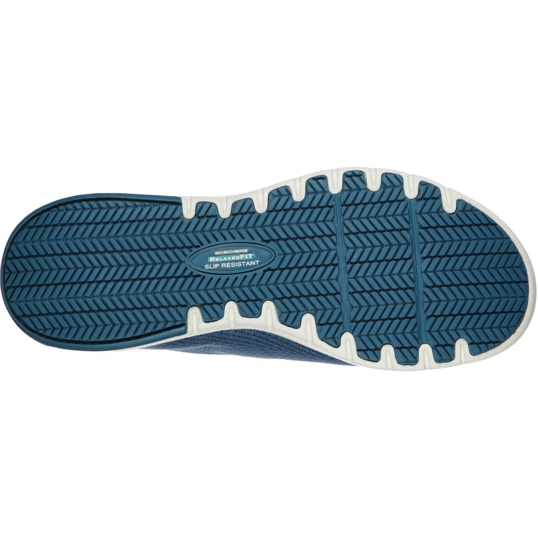 Women's Wide Fit Skechers 77281EC Marsing Waiola SR Safety Trainers - Blue in Blue - Image 6