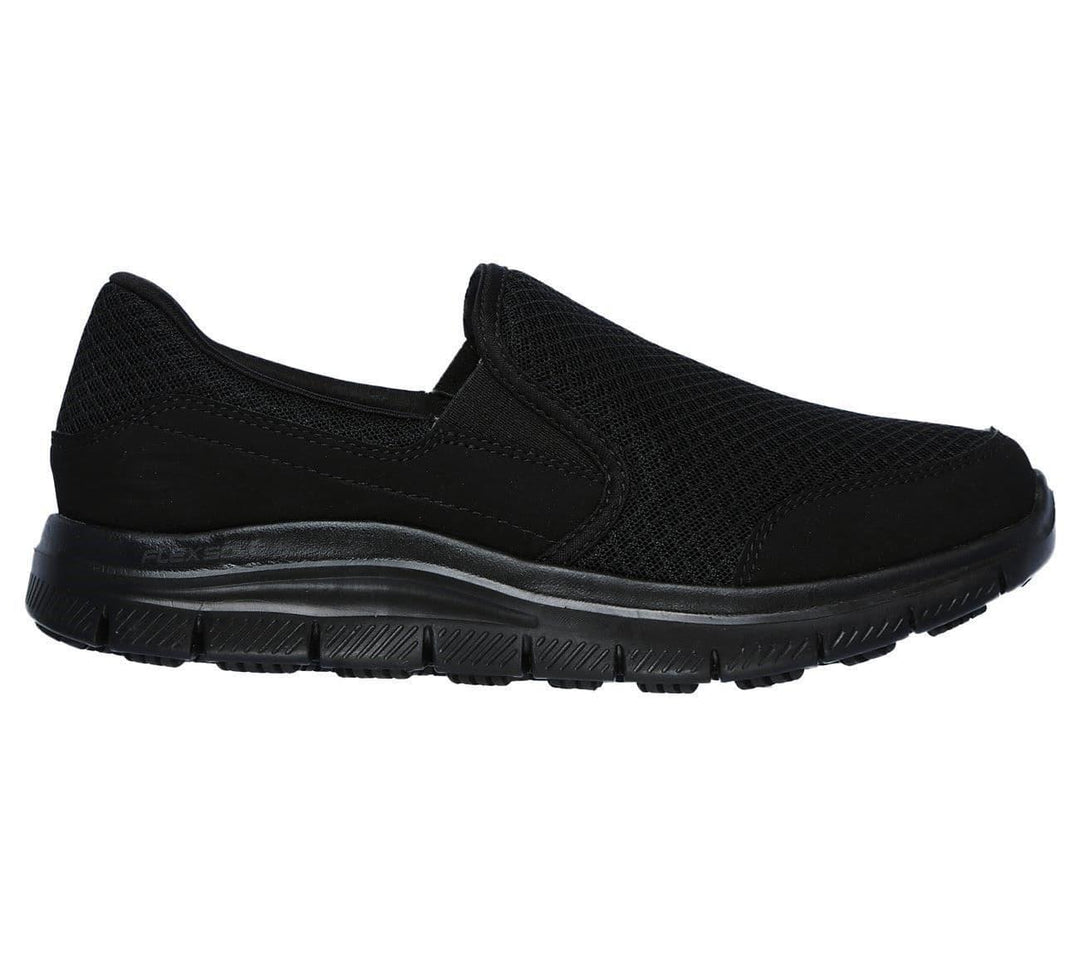 Women's Wide Fit Skechers 76580EC Cozard SR Occupational Trainers in Black - Image 2