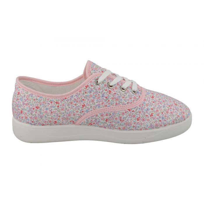 Women's Wide Fit DB Kangaroo Canvas Shoes in Sky Blue - Image 9