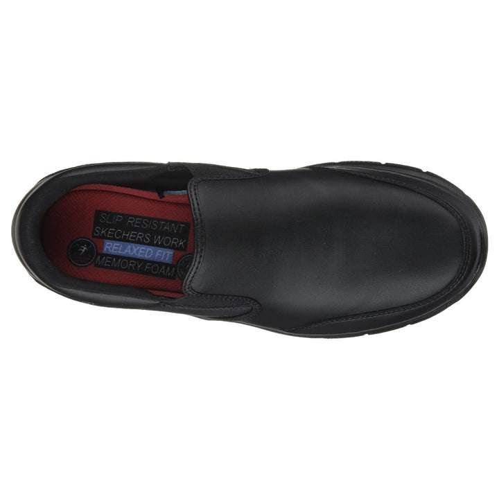 Men's Wide Fit Skechers 77071WEC Bronwood Slip Resistant Trainers in Black - Image 1