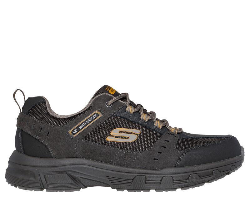 Men's Relaxed Fit Skechers 237386 Oak Canyon 100% Waterproof Trainers in Black - Image 7