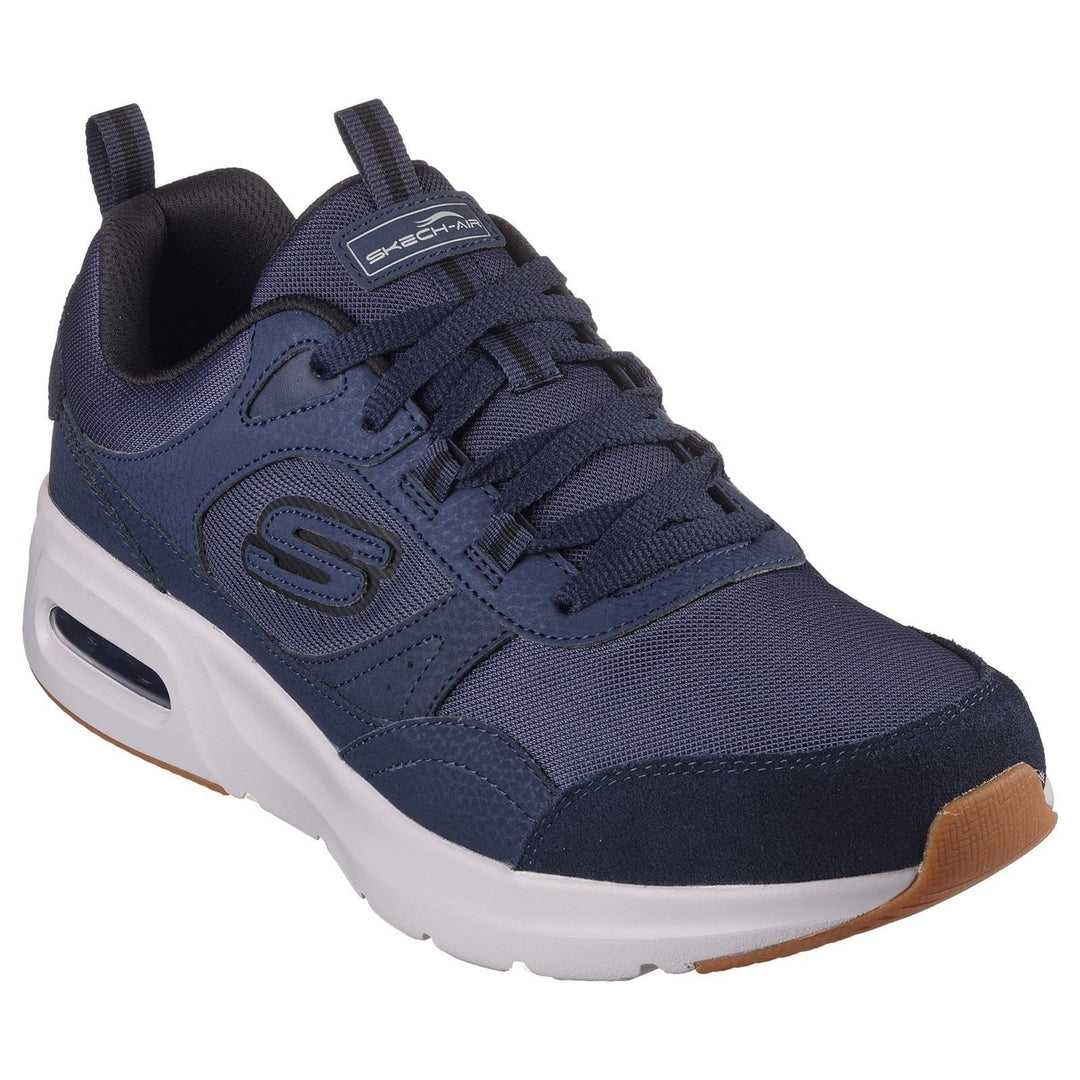 Men's Wide Fit Skechers 232646 Skech Air Court Homegrown Trainers in Navy/Black - Image 3
